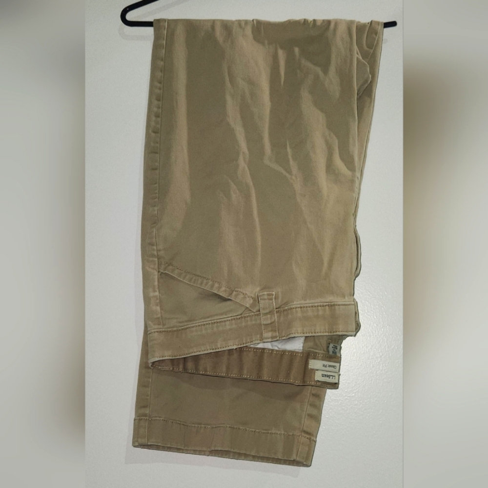 LL Bean Khaki Trousers Sz 18W